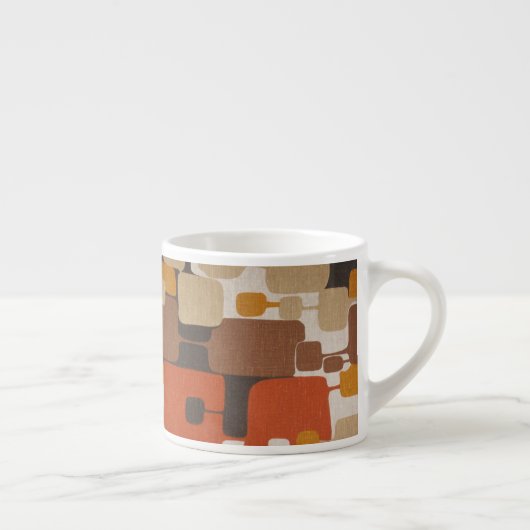 Retro geometrisch espresso kop (Rechts)