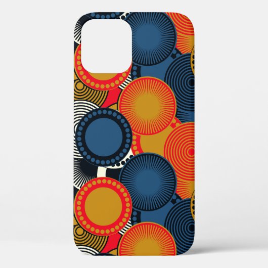 Retro Geometrisch: Golden Circles Harmony Case-Mate iPhone Case (Achterkant)