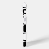 Retro Geometrisch half vierkant en cirkelpatroon Case-Mate iPhone Case (Achterkant / Links)