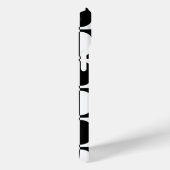 Retro Geometrisch half vierkant en cirkelpatroon Case-Mate iPhone Case (Achterkant / Rechts)