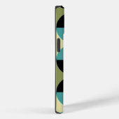 Retro Geometrisch half vierkant en cirkelpatroon Case-Mate iPhone Case (Achterkant / Rechts)