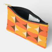 Retro Geometrisch half vierkant en cirkelpatroon Etui (Open)