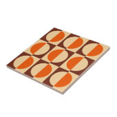 Retro Geometrisch half vierkant en cirkelpatroon Tegeltje (Zijkant)