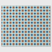 Retro geometrisch in aardetinten cadeaupapier (Vlak)