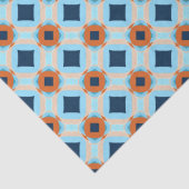 Retro geometrisch in aardetinten tissuepapier (Detail)