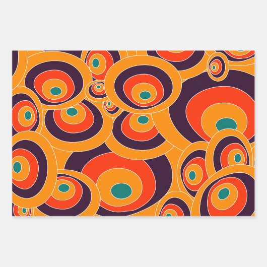Retro geometrisch inpakpapier – vet Abstract (Voorkant 3)