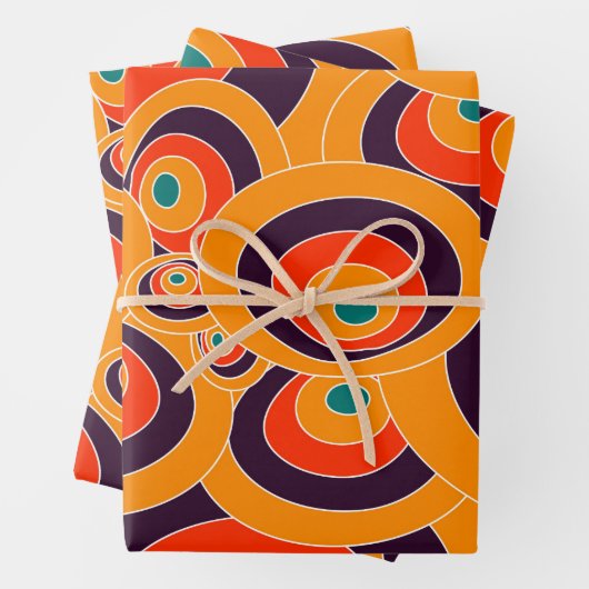 Retro geometrisch inpakpapier – vet Abstract (In situ)