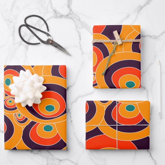 Retro geometrisch inpakpapier – vet Abstract Vel (Voorkant)