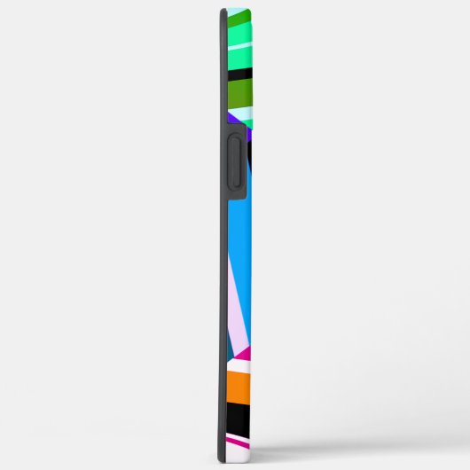 Retro geometrisch kleurrijk patroon Case-Mate iPhone case (Achterkant / Rechts)