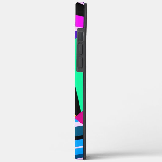 Retro geometrisch kleurrijk patroon Case-Mate iPhone case (Achterkant / Links)