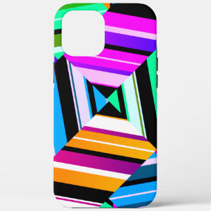 Retro geometrisch kleurrijk patroon Case-Mate iPhone case