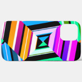 Retro geometrisch kleurrijk patroon Case-Mate iPhone case (Achterkant (horizontaal))