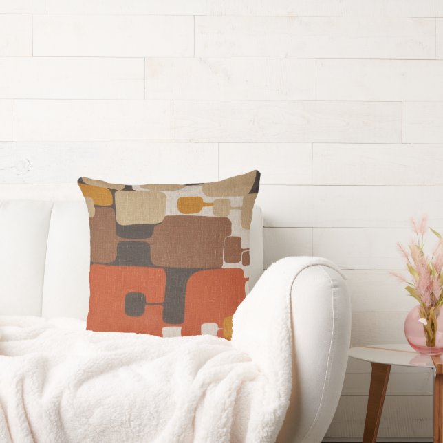 Retro geometrisch kussen (Bank)