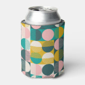 Retro geometrisch: modern  patroon. blikjeskoeler (Blikje Voorkant)