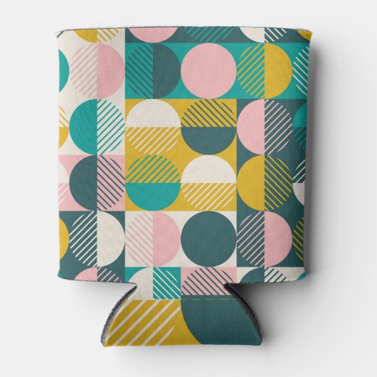Retro geometrisch: modern  patroon. blikjeskoeler (Voorkant)