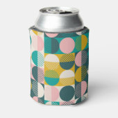 Retro geometrisch: modern  patroon. blikjeskoeler (Blikje Achterkant)