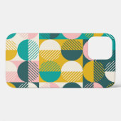 Retro geometrisch: modern patroon. Case-Mate iPhone case (Achterkant (horizontaal))