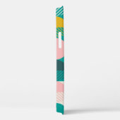 Retro geometrisch: modern patroon. Case-Mate iPhone case (Achterkant / Rechts)