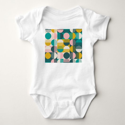 Retro geometrisch: modern patroon. romper (Voorkant)