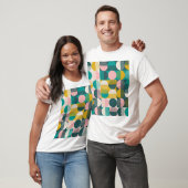 Retro geometrisch: modern patroon. t-shirt (Unisex)