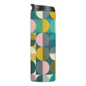 Retro geometrisch: modern patroon. thermosbeker (Geroteerd rechts)