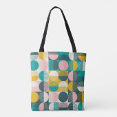 Retro geometrisch: modern  patroon. tote bag (Achterkant)