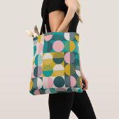 Retro geometrisch: modern  patroon. tote bag (Dichtbij)