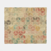 Retro geometrisch: naadloos ontwerp fleece deken (Voorkant (Horizontaal))
