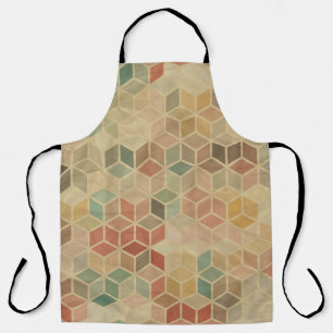 Retro geometrisch: naadloos ontwerp schort
