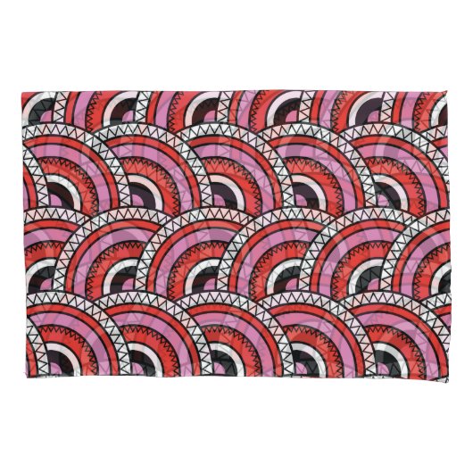 Retro geometrisch naadloos patroon kussensloop (Voorkant)