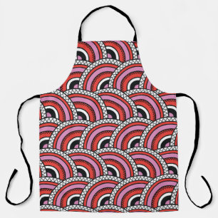 Retro geometrisch naadloos patroon schort