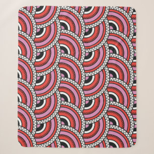 Retro geometrisch naadloos patroon sherpa deken