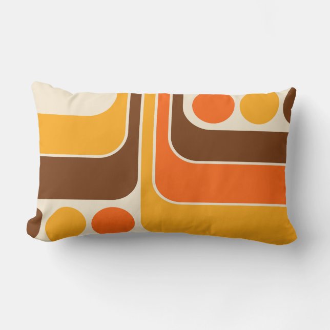 Retro geometrisch ontwerp Sierkussen Kussen (Voorkant)