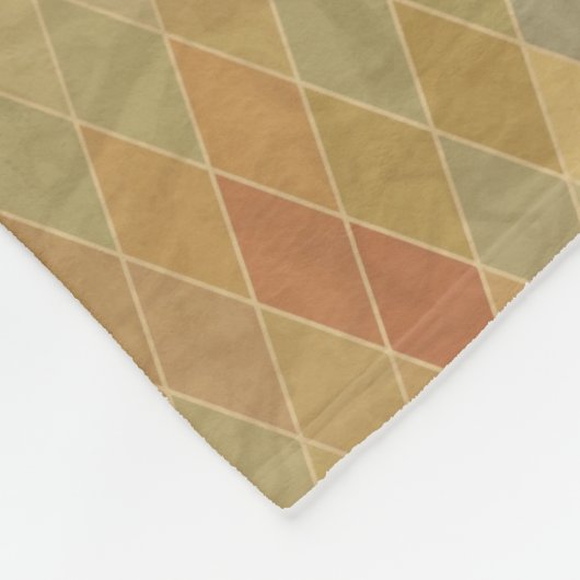 Retro geometrisch patroon 2 fleece deken (Hoek)
