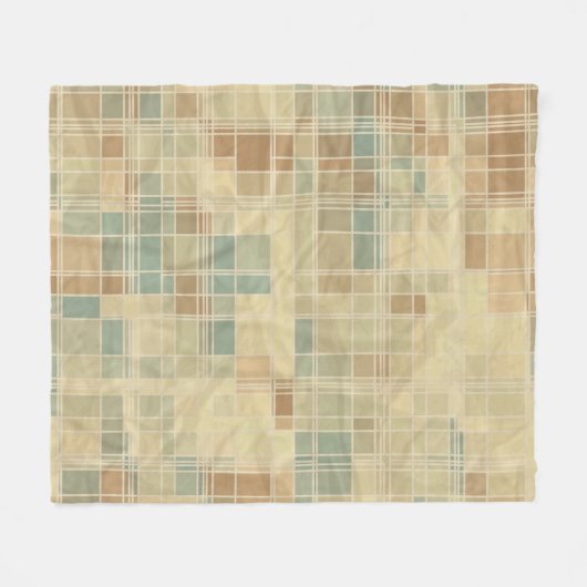 Retro geometrisch patroon 2 fleece deken (Voorkant (Horizontaal))