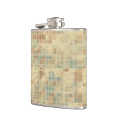 Retro geometrisch patroon 2 heupfles (Links)