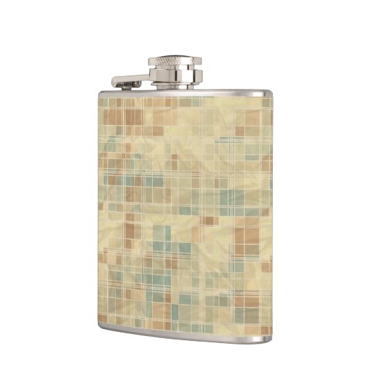 Retro geometrisch patroon 2 heupfles (Links)