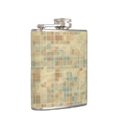 Retro geometrisch patroon 2 heupfles (Rechts)