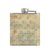 Retro geometrisch patroon 2 heupfles (Achterkant)