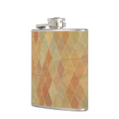 Retro geometrisch patroon 2 heupfles (Links)