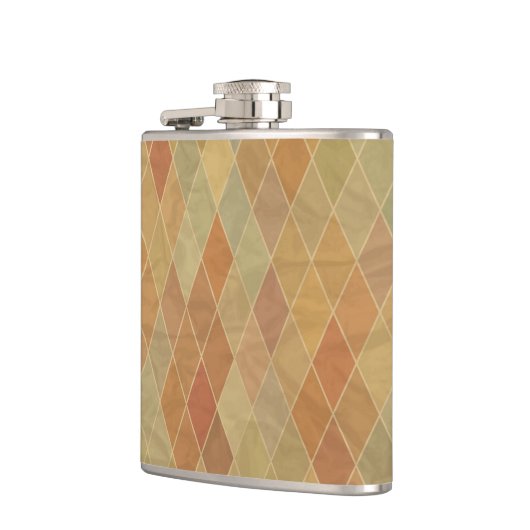 Retro geometrisch patroon 2 heupfles (Links)