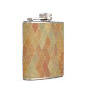 Retro geometrisch patroon 2 heupfles (Rechts)