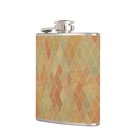 Retro geometrisch patroon 2 heupfles (Links)