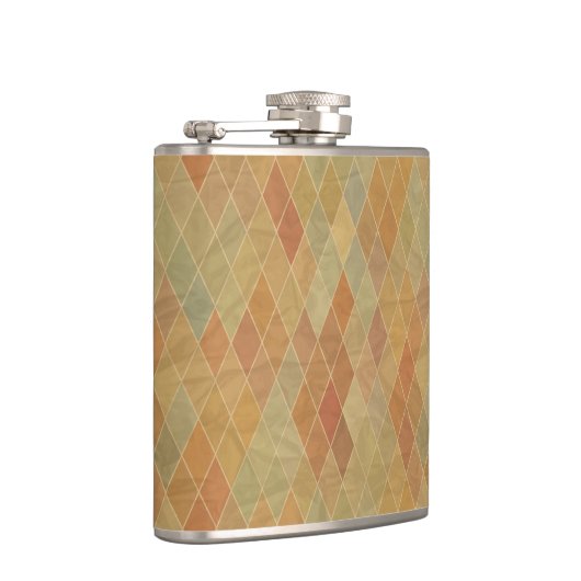 Retro geometrisch patroon 2 heupfles (Rechts)