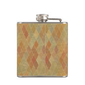 Retro geometrisch patroon 2 heupfles (Achterkant)