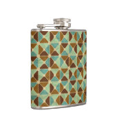 Retro geometrisch patroon 2 heupfles (Rechts)