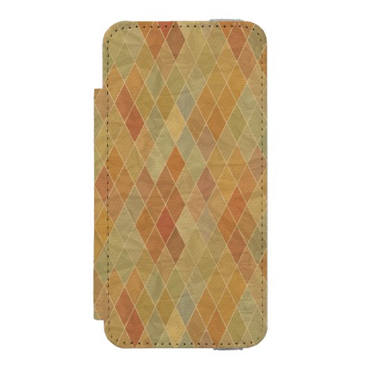 Retro geometrisch patroon 2 incipio iPhone portemonnee hoesje (Voorkant Agenda)
