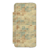 Retro geometrisch patroon 2 incipio iPhone portemonnee hoesje (Voorkant Agenda)