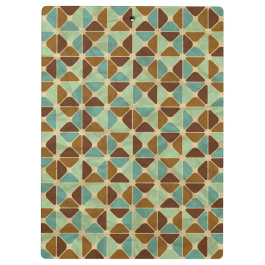 Retro geometrisch patroon 2 klembord (Achterkant)