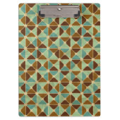 Retro geometrisch patroon 2 klembord (Voorkant)